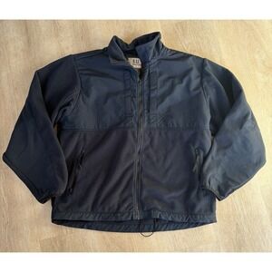 5.11 Tactical Fleece Jacket Mens XL Navy Zip Front Duty Work Police EMS